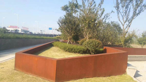 沙河口耐候钢挡土墙